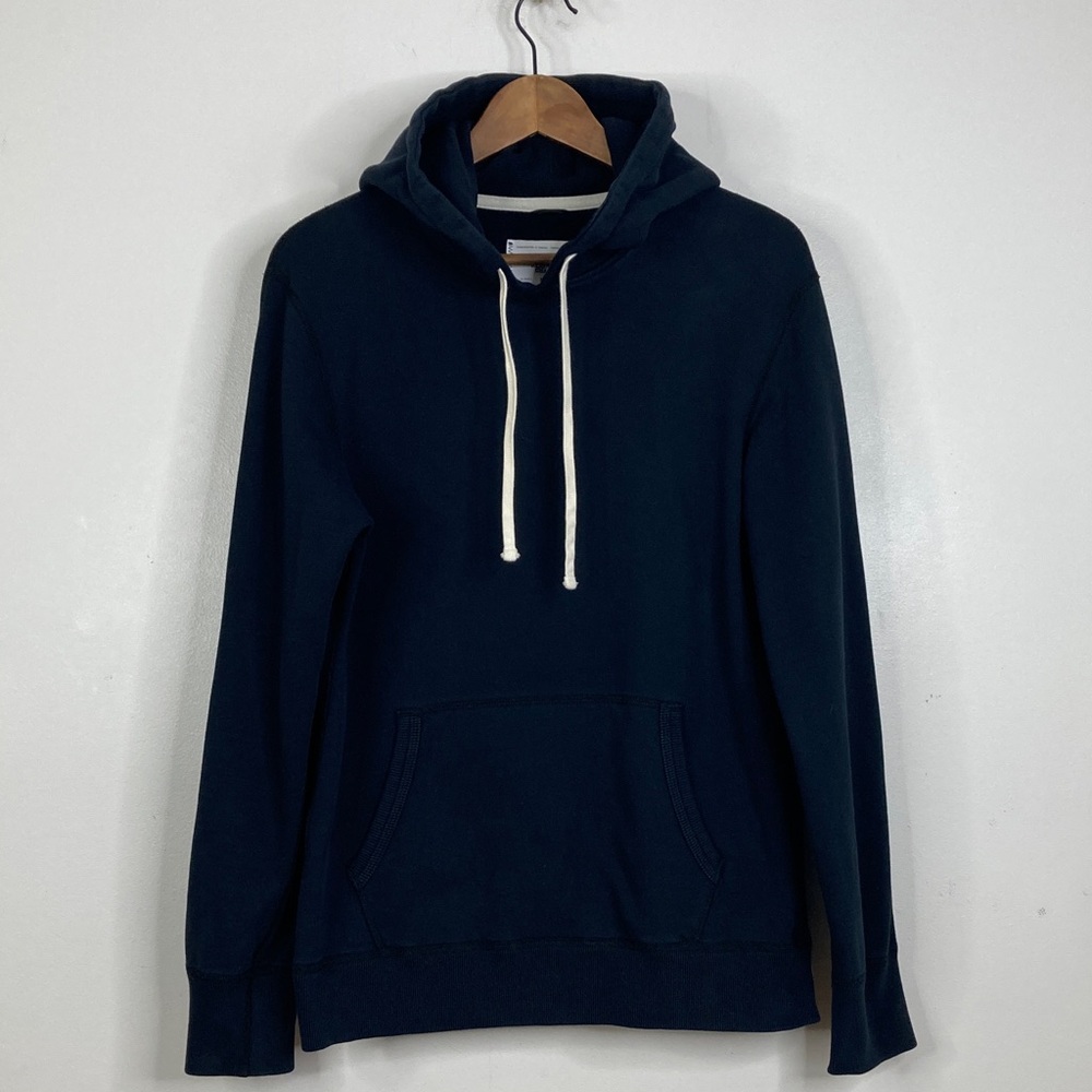Reigning Champ Hoodie Mens Medium Black Cotton Terry Sweatshirt Made in Canada